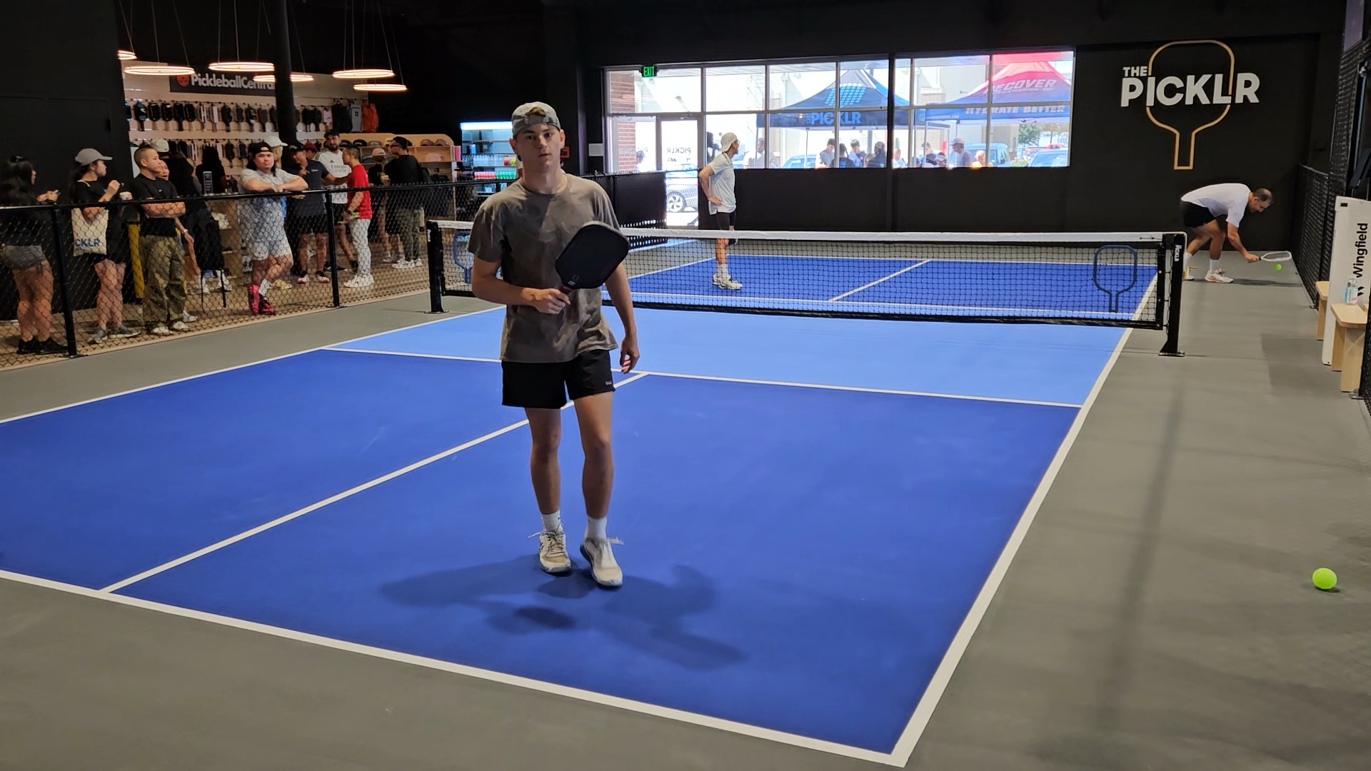 Caden coaching pickleball